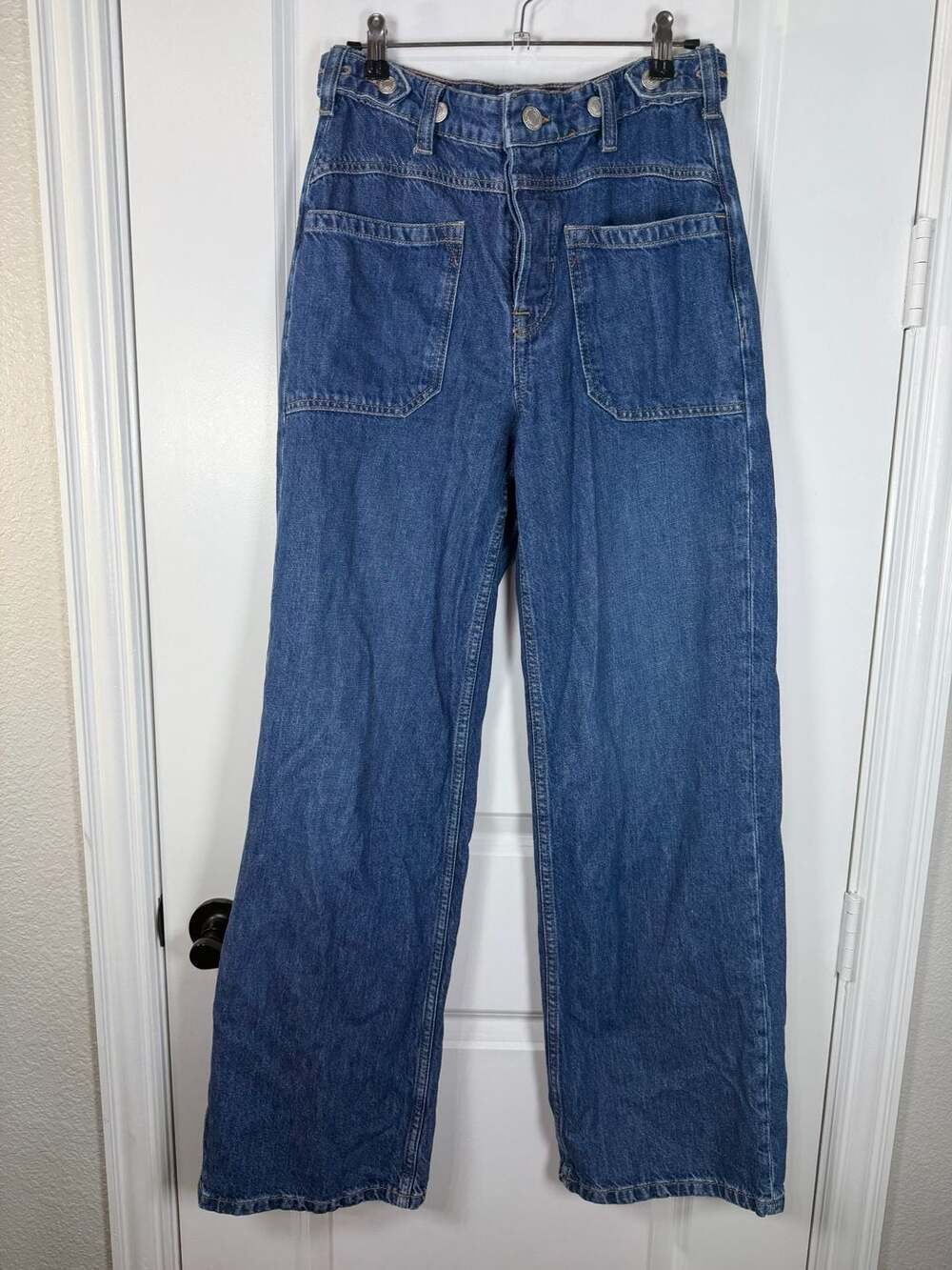 We The Free High-Rise Wide-Leg Utility Jeans